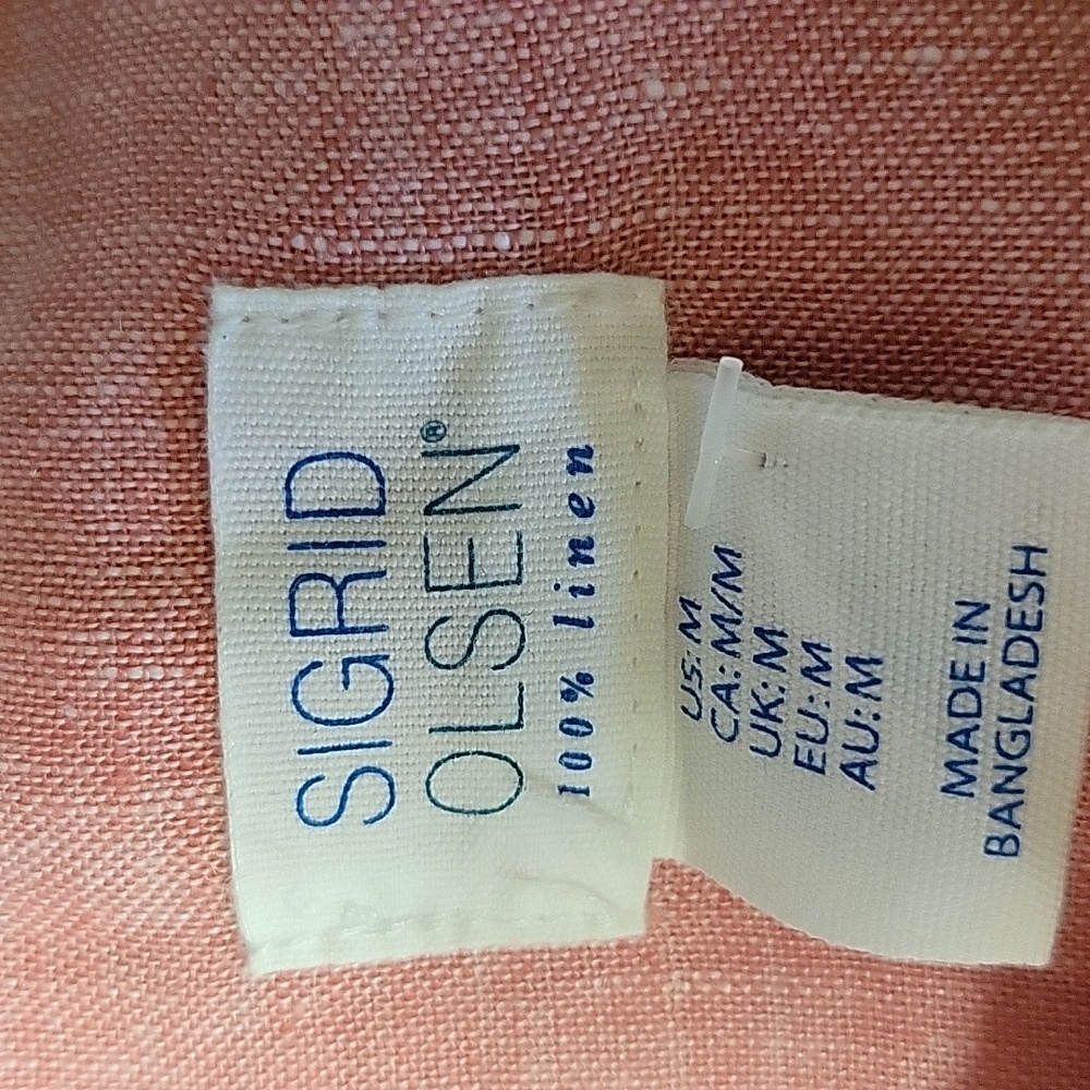 Sigrid Olsen Linen Button Down Shirt. - image 3